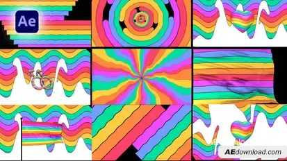 Pride LGBTQ Transitions Pack Elements template preview