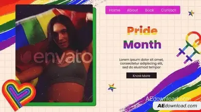 Videohive Pride Month Slideshow Video Displays template preview
