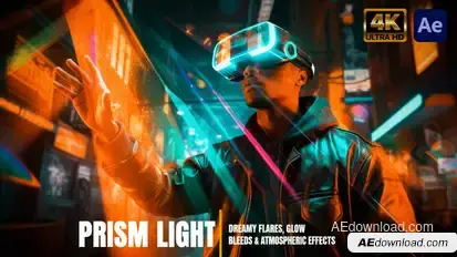 Prism Light Leaks Overlays Pack Elements template preview
