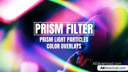 Prism Light Particles Color Overlays Elements template preview