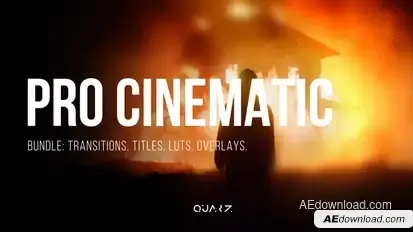 Pro Cinematic Bundle for After Effects – Transitions, Titles, LUTs, Overlays Elements template preview