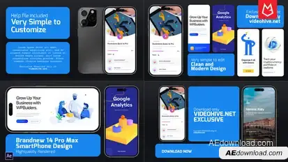 Pro14 Phone App Promo Mockup Product Promo template preview