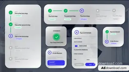 Process Infographic Widget Infographics template preview