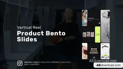 Product Bento Slides Vertical Reel Product Promo template preview