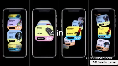 Product Carousel Promo Video Displays template preview