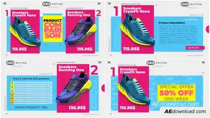 Product Comparison - Promo Online Store Product Promo template preview