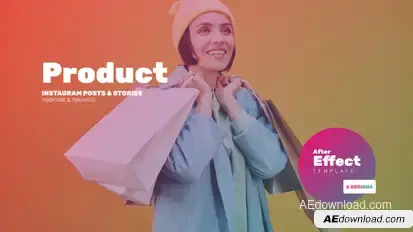 Product Promo Post & Stories B65 Product Promo template preview