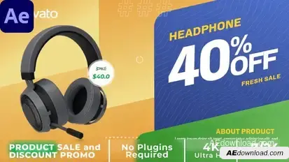 Product Sale and Discount Promotion v2 Product Promo template preview