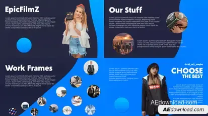 Product Slides Presentation Video Displays template preview