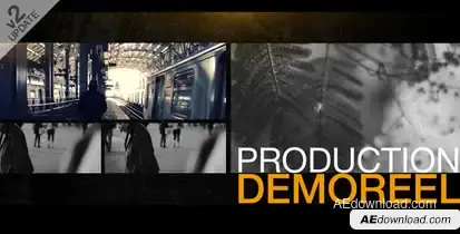 Production Demo Reel Video Displays template preview