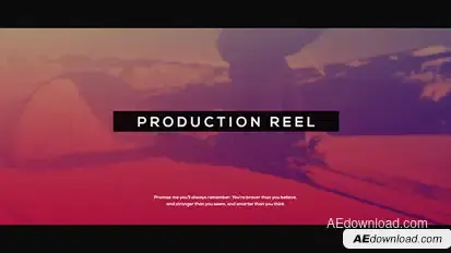 Production Reel l Glitch Promo Video Displays template preview