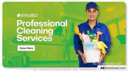 Professional Cleaning Services Promo Openers template preview