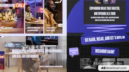 Professional Podcast Intro Openers template preview