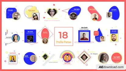 Profile Person Brief Introduction Elements template preview