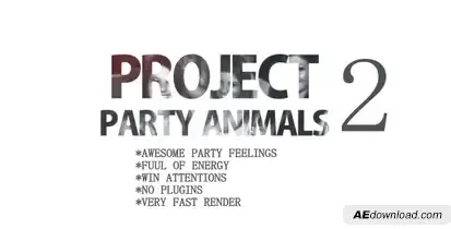 Project Party Animals 2 Openers template preview