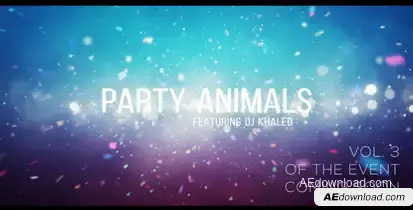 Project Party Animals 3 Video Displays template preview