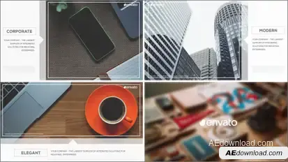 Universal Presentation Video Displays template preview