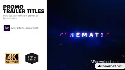 Promo Trailer Titles 4K Titles template preview