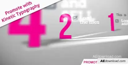 Promote With  Kinetic Typography Openers template preview