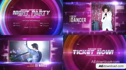Promote Your Event v3 Video Displays template preview
