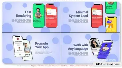 Promote Your Mobile App V1 Product Promo template preview