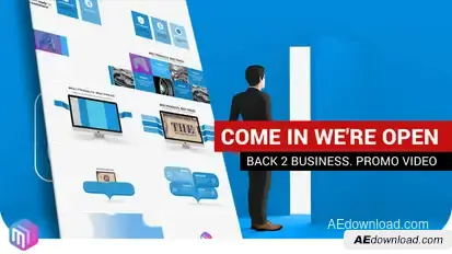 Promotional video | We are open Product Promo template preview