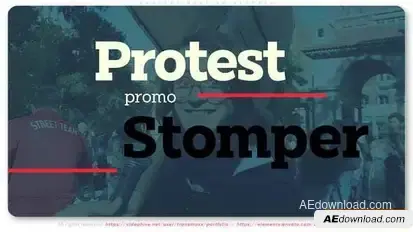 Protest Meeting Stomper Openers template preview