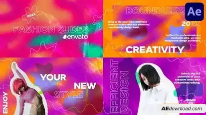 Psychedelic Fashion Scenes for After Effects Openers template preview