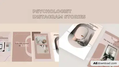 Psychologist Instagram Stories Product Promo template preview