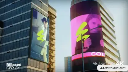 Public Space Urban Billboard Video Displays template preview