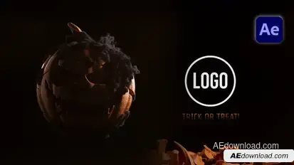 Pumpkin Explosion Reveal Logo Stings template preview