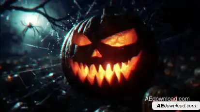 Pumpkin Graveyard Unveil Logo Stings template preview