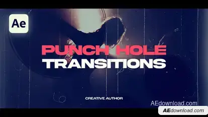 Punch Hole Transitions Elements template preview