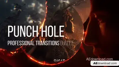 Punch Hole Transitions for After Effects Elements template preview