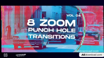 Punch Hole Zoom Transitions Vol. 04 Elements template preview