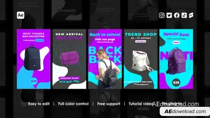 Purchase Instagram Stories Product Promo template preview