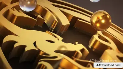 Pure Gold Logo Reveal Logo Stings template preview