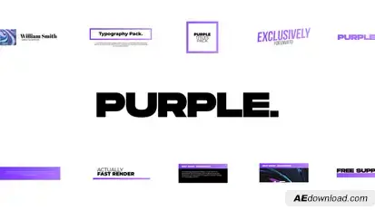 Purple. - Titles Pack Titles template preview