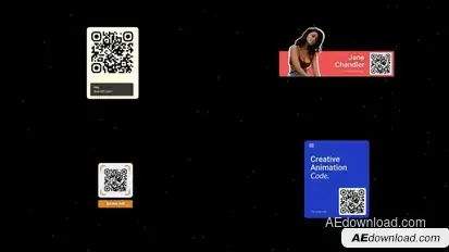 QR Code Titles template preview