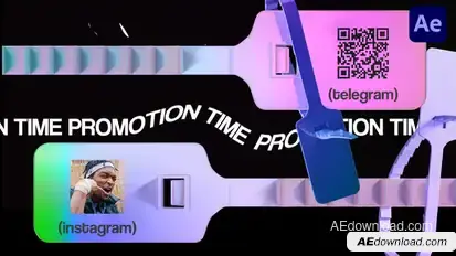 QR Code Tag Promo Openers template preview