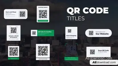 QR Code Titles Elements template preview