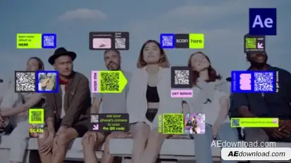 QR Code Titles /Ae Titles template preview