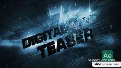 Quantum Code - Futuristic Digital Logo Reveal Logo Stings template preview