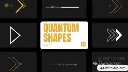 Quantum Shapes 01 for After Effects Elements template preview