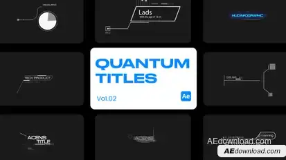 Quantum Titles V.2 For After Effects Titles template preview