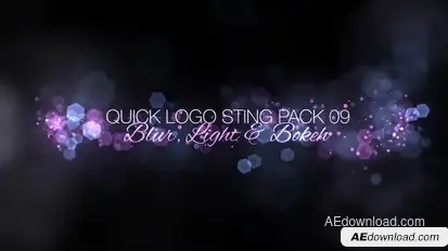 Quick Logo Sting Pack 09: Blur, Light & Bokeh Logo Stings template preview