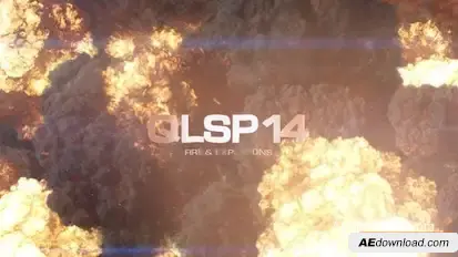 Videohive Quick Logo Sting Pack 14: Fire & Explosion Logo Stings template preview