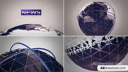 Quick News - Intro broadcast-packages template preview