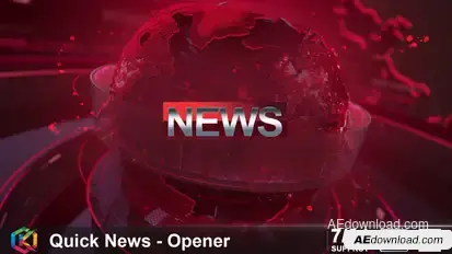 Quick News - Opener broadcast-packages template preview