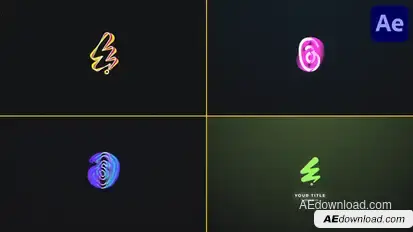 Quick Noisy Logo Reveal for After Effects Logo Stings template preview
